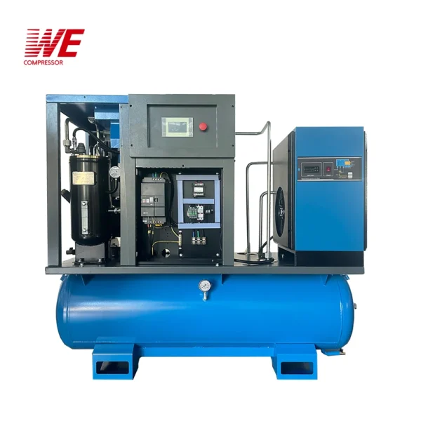 Chinese Industrial  20HP Screw Air Compressor Integrated Air Tank Dryer All in One Air Compressor for Laser Cutting Machine - Image 3