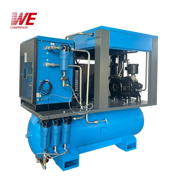 Professional Manufacturer Screw Air Compressor 10 Bar All-In-One 22 Kw 30HP 4-In-1 Screw Compressor Combo - Image 5