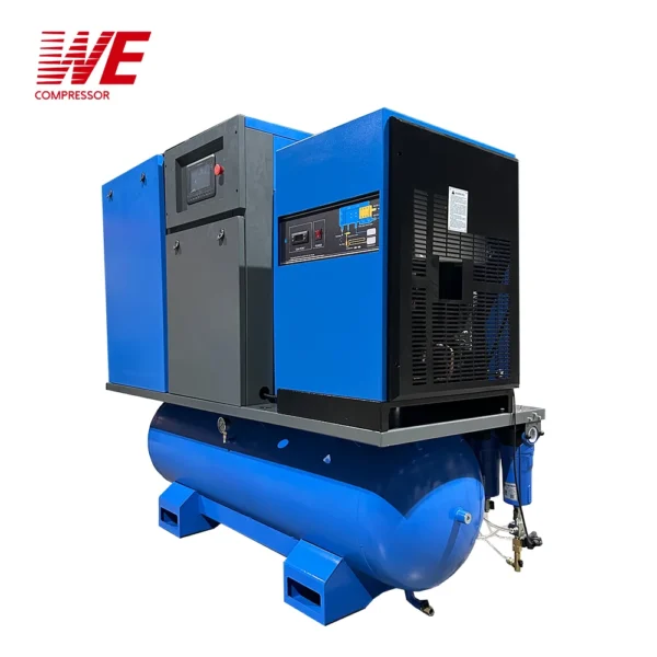 Good Quality Industrial Compressers with air Dryer Low Noise Screw air Compressors 22kw 30hp Screw Compressor for Sale - Image 2
