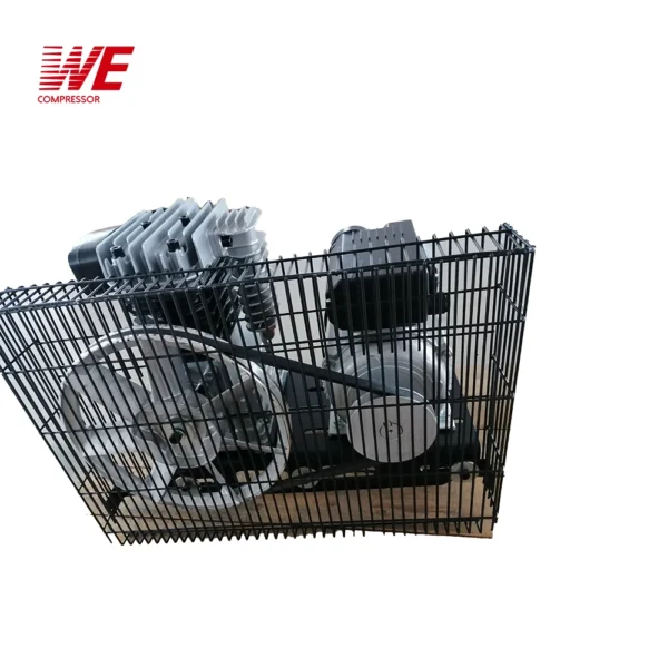 2070 Base Mounted Compressor Base Plate Piston Belt Driven Panel Electric air Compressor Without tank - Image 6