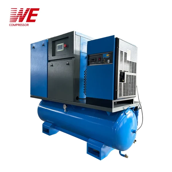 11kw 16 bar All-in-one Screw air Compressor Permanent Magnet Variable Frequency Industrial air Compressor - Image 5