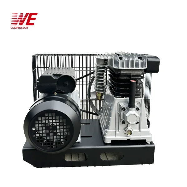 2070 Base Mounted Compressor Base Plate Piston Belt Driven Panel Electric air Compressor Without tank - Image 5