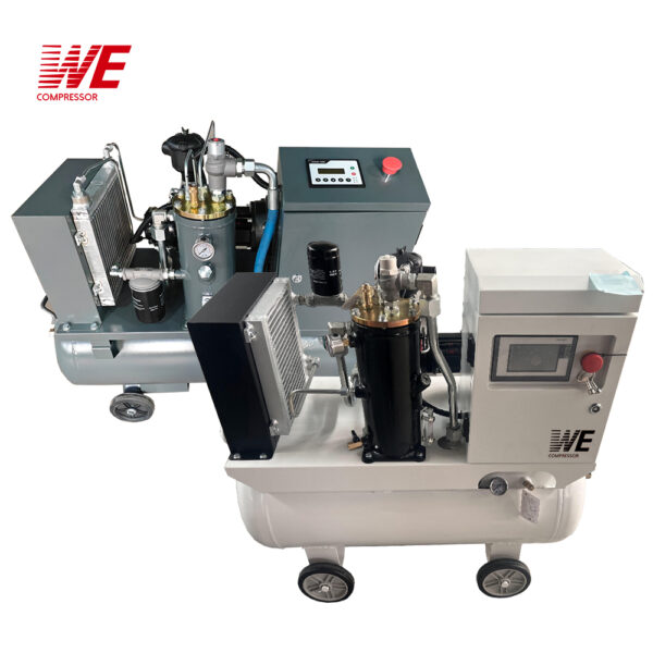 4KW 8Bar 2-in-1 Portable PM Motor Screw Air Compressor Single Phase Compressor