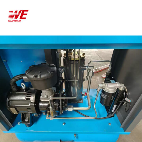 Variable Speed Rotary Screw Air Compressor 2 IN 1 Single Phase 4KW 17CFM 220V Power Supply
