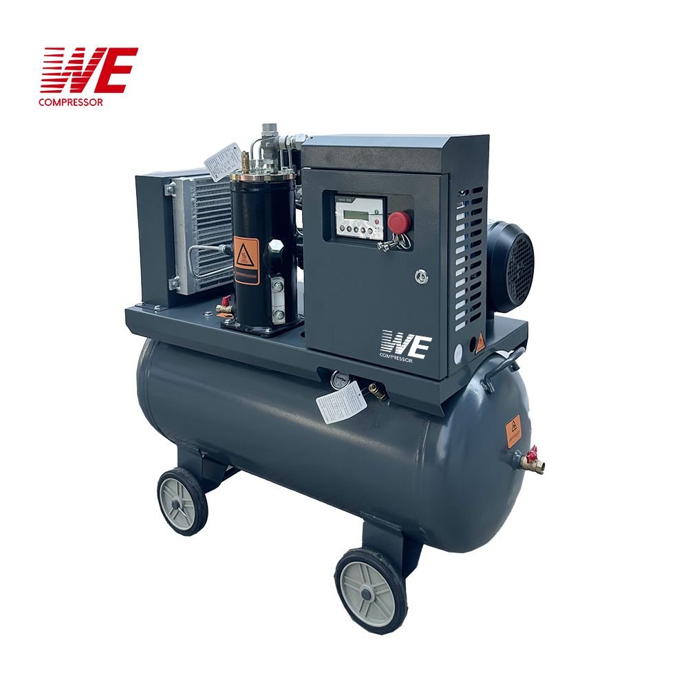 Portable 2 in 1 Screw Type Compressor 220V 60HZ Fixed Speed Industrial Air Compressor - Image 6