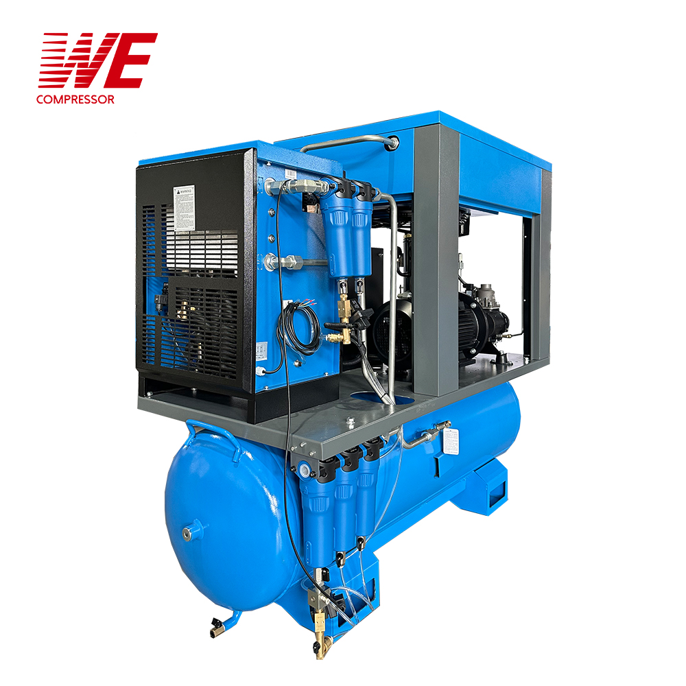 16Bar 15KW Pressure Fix Speed Combined Screw Air Compressor With Air Dryer For Laser Cutting Machine - Image 2
