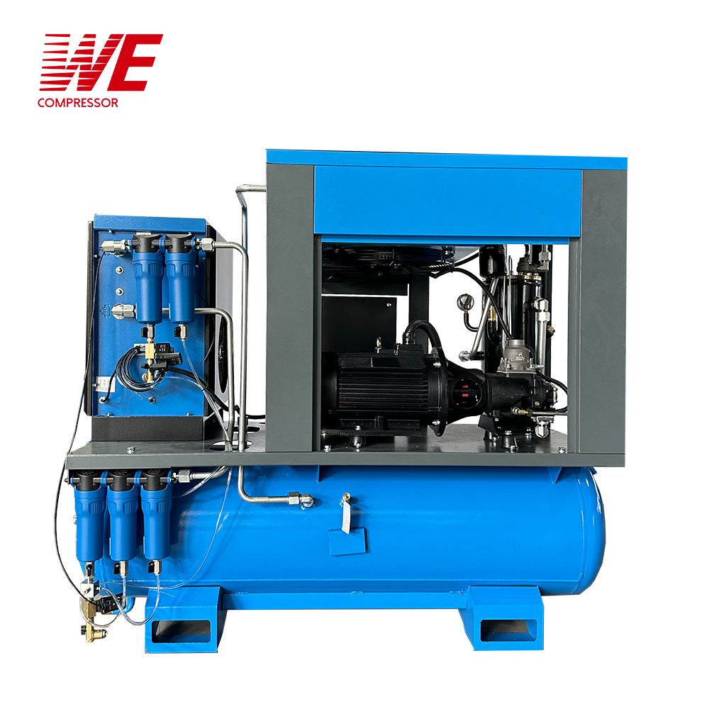 20HP 16Bar Pressure Laser Cutting Machine Fix Speed Combined Screw Air Compressor With Air Dryer - Image 5