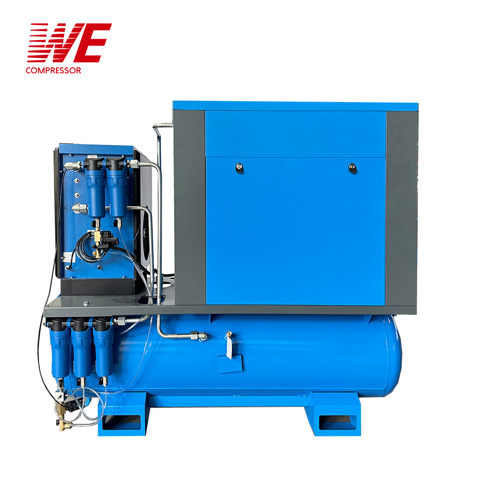 20HP 16Bar Pressure Laser Cutting Machine Fix Speed Combined Screw Air Compressor With Air Dryer - Image 4